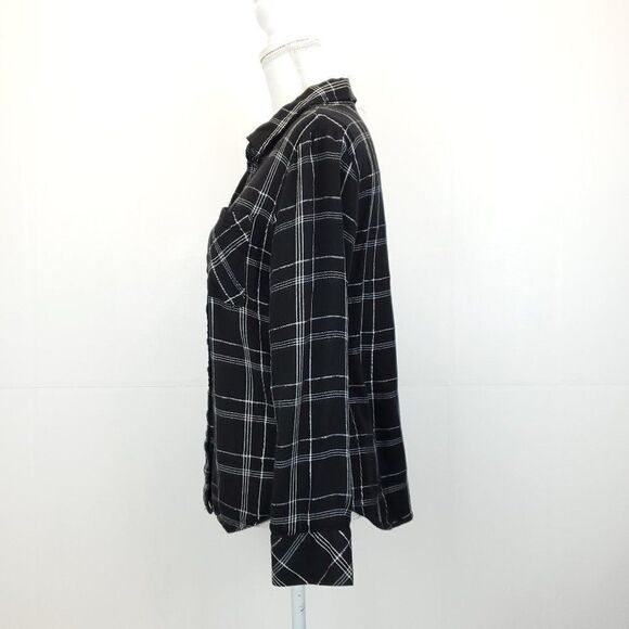 Sanctuary New Generation Plaid Boyfriend Shirt E-0141b - Picture 7 of 9